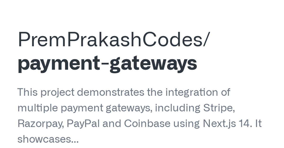 Payment Gateways